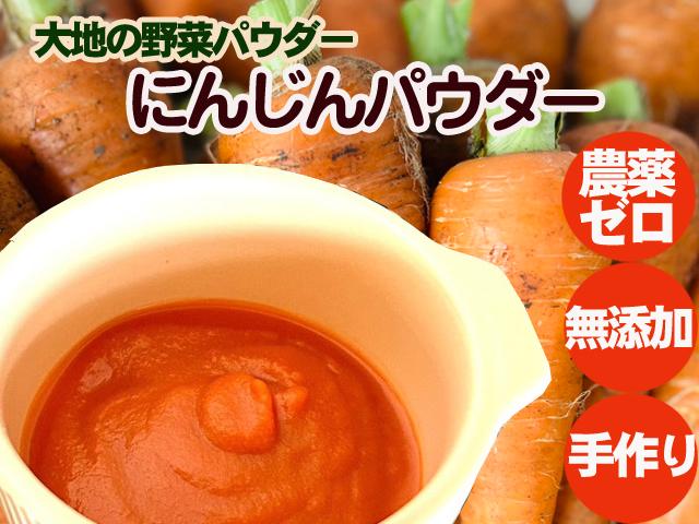 農薬不使用･無化学肥料大地の野菜パウダー「にんじん」