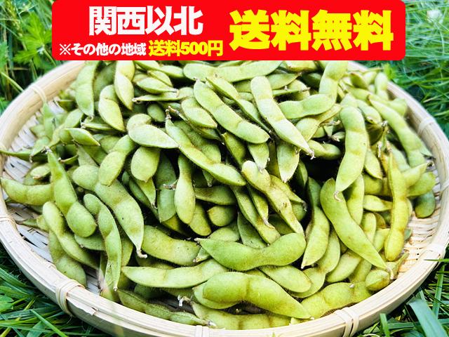 農薬不使用･無堆肥･無肥料自然栽培枝豆1.8kg(関西以北送料無料）