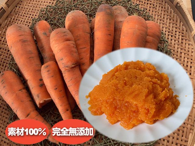 農薬不使用･無堆肥･無肥料自然栽培てっちゃんの人参ペースト（冷凍）