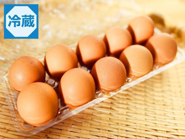 ユニファームの平飼い有精卵　ＭＳサイズ（冷蔵）10個